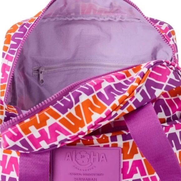 NWOT Aloha Collection Hawaii Hawaiian Airlines Vintage Flight Bag - Picture 3 of 3